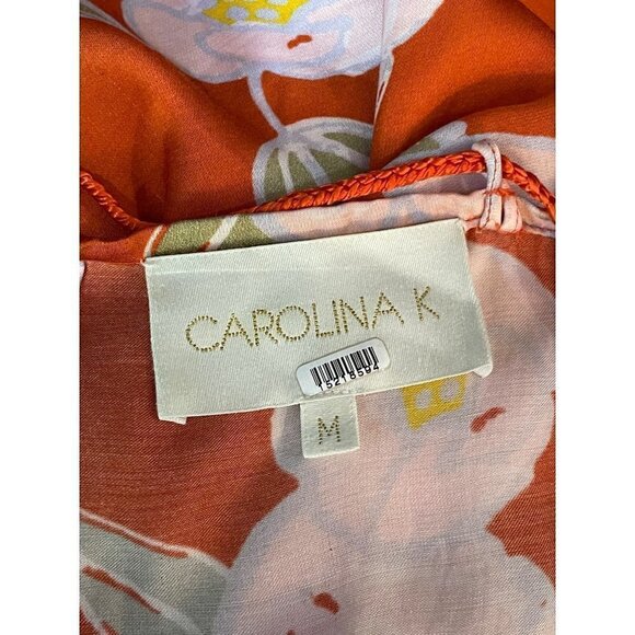 Carolina K Luz Dress Orange Womens Size Medium - Picture 13 of 14